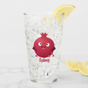 Personalizado de frutas pomegranadas alegres