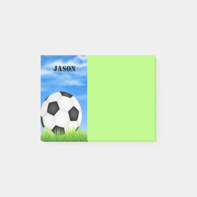 personalizado de fútbol postea una nota para perso (Anverso)
