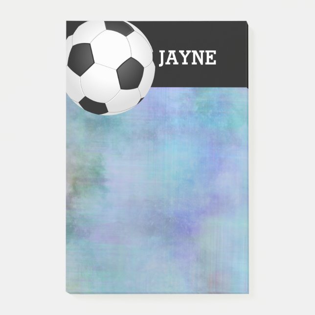 personalizado de fútbol publica su nota en azul (Anverso)