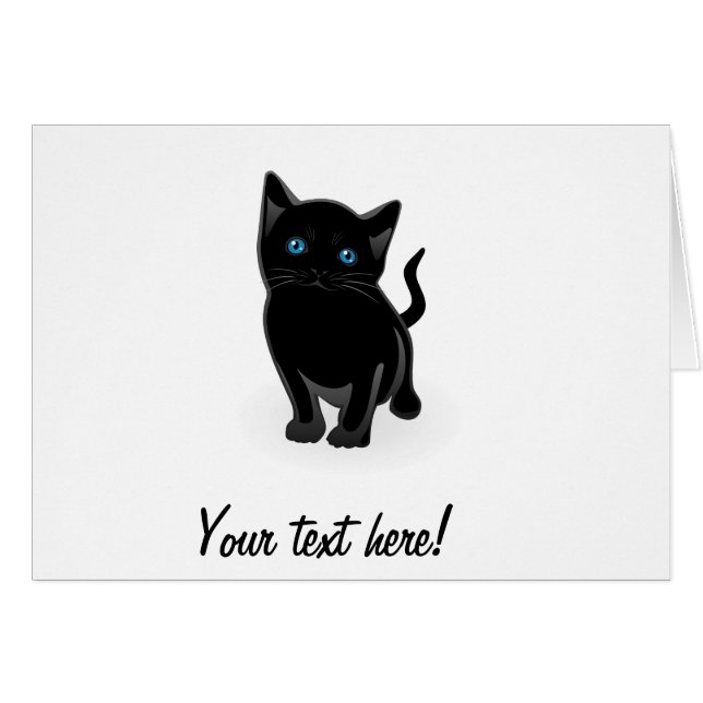 Personalizado de gatitos negros (Anverso (Horizontal))