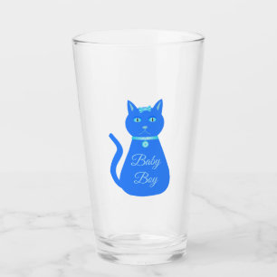 Personalizado de gato de niño pequeño azul