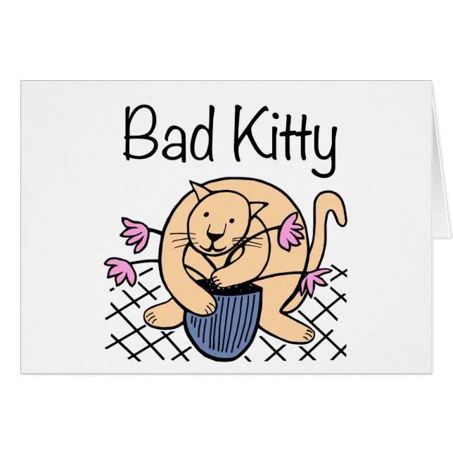 Personalizado de gato travieso (Anverso (Horizontal))