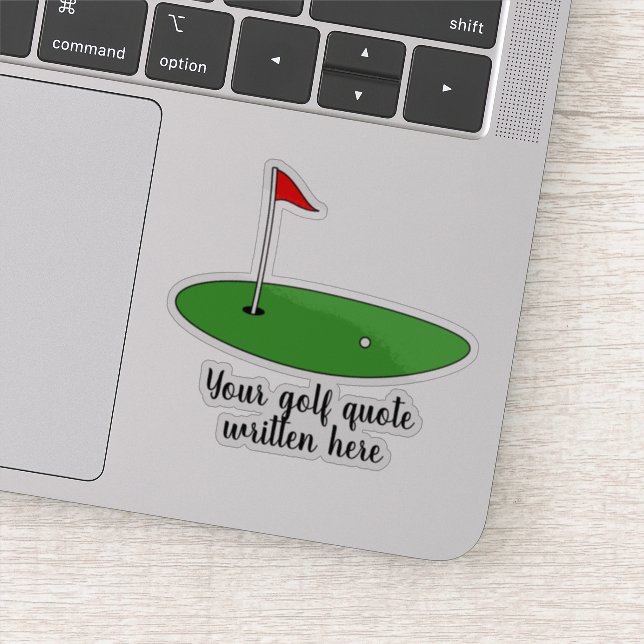 Personalizado de golf cita portátil decal pegatina (Detalle)