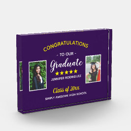 Personalizado de Graduación 2 Foto Felicitaciones