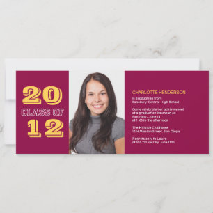 Personalizado de graduación, invitación a la clase