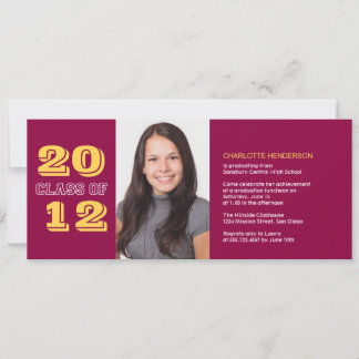 Personalizado de graduación, invitación a la clase