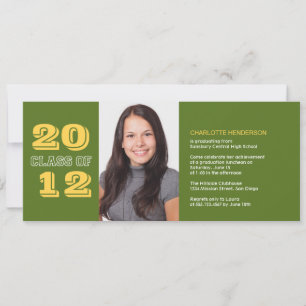 Personalizado de graduación, invitación a la fotog
