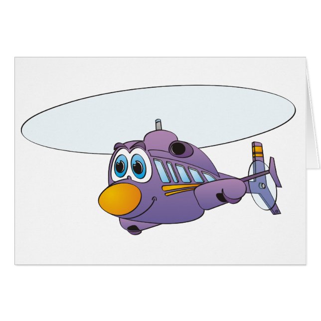 Personalizado de helicóptero morado (Anverso (Horizontal))