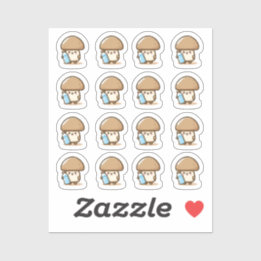 Personalizado de hongos de agua potable Pegatina d