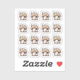 Personalizado de hongos esbeltos Pegatina de vinil