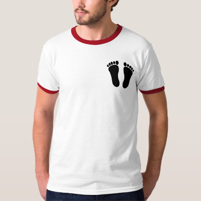 Personalizado de Huella camiseta de cantante básic (Anverso)