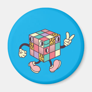 Personalizado de imanes de la nevera circular