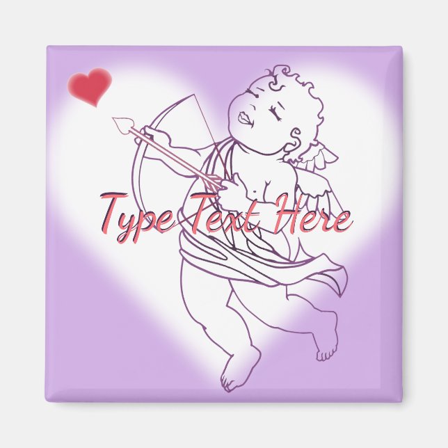 Personalizado de imanes de San Valentín, imán frig (Frente)