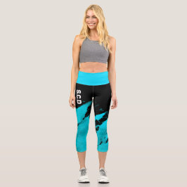 Personalizado de impresión Capri Leggings Brushy C