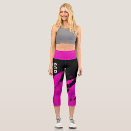 Personalizado de impresión Capri Leggings Pincel r