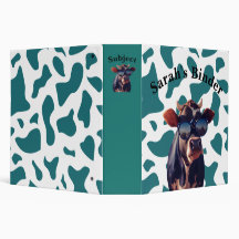 Personalizado de impresión de vaca verde azulado 2