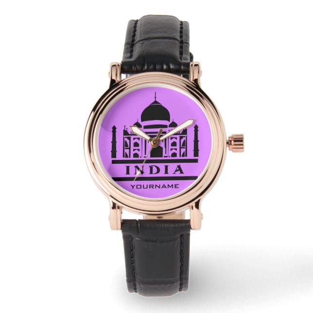 PERSONALIZADO de INDIA monograma y relojes de colo (Anverso)