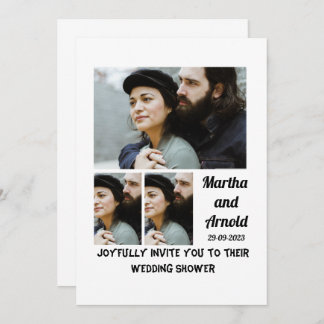 Personalizado de Invitación a la Ducha de Boda 3 C