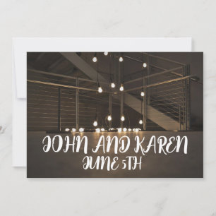 PERSONALIZADO DE INVITACIONES DE BODA DE LUCES DE 
