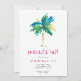 Personalizado de invitaciones tropicales Bachelore