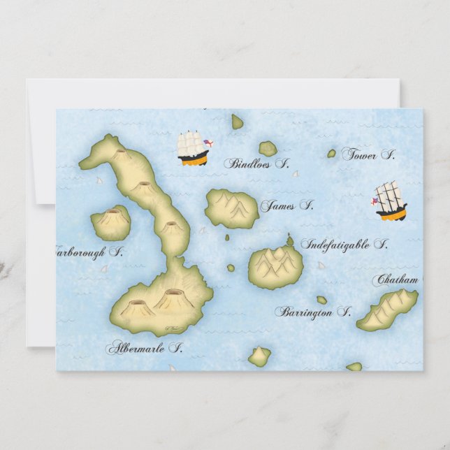 Personalizado de Islas Tropicales del Mapa del Arc (Anverso)