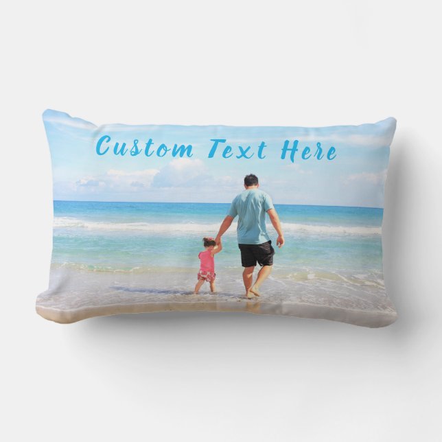 Personalizado de la almohada fotográfica de su fam (Anverso)
