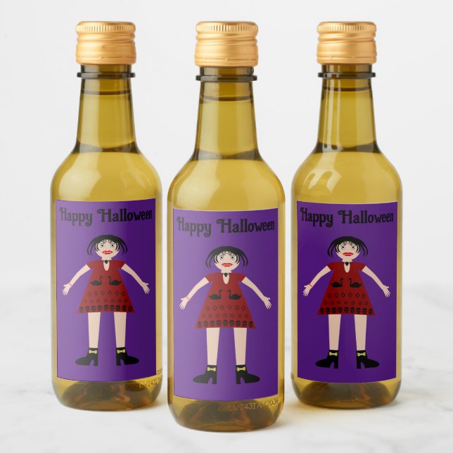 Personalizado de la Dama del Vampiro Gótico de Hal (Botellas)