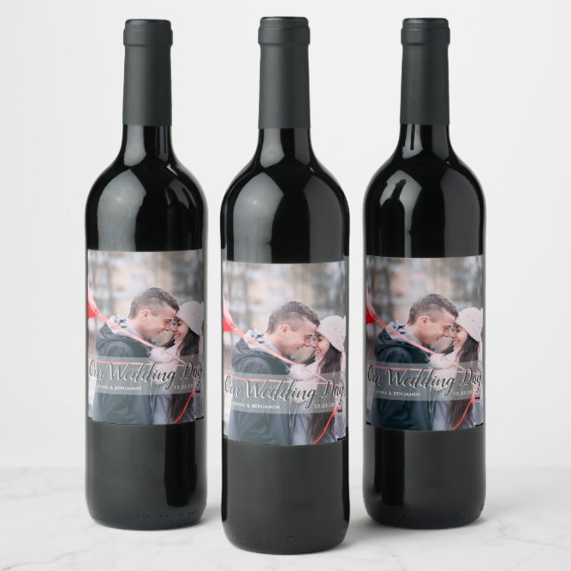 Personalizado de la etiqueta de vino de la foto de (Botellas)