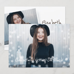 Personalizado de la invitación a la confirmación F