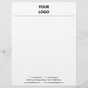 Personalizado de la plantilla de membrete comercia