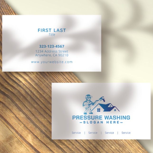 Personalizado de la presión azul Lavar tarjetas de (Subido por el creador)
