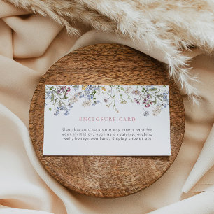 Personalizado de la tarjeta de cierre de flor silv