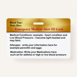 Personalizado de la tarjeta de identificación de c