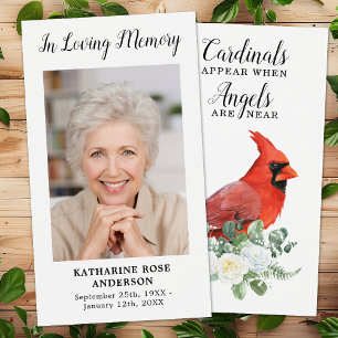 Personalizado de la tarjeta de oración del funeral