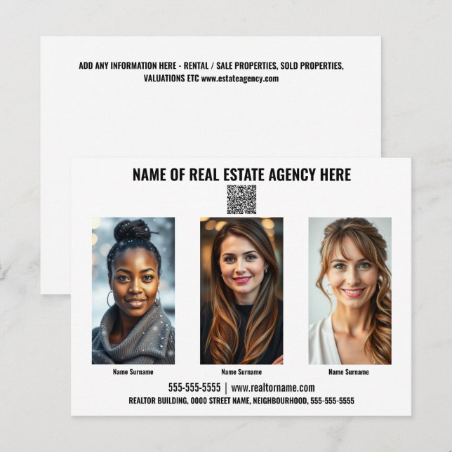 Personalizado de la tarjeta de postcomercializació (Anverso / Reverso)