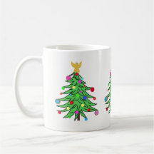 Personalizado de la taza del árbol de navidad
