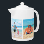 Personalizado de la tetera de su Collage de fotos<br><div class="desc">Teteras con Collage de fotos Personalizado Familia Amor Texto personalizado - Madre / Padre / Niños / Padres / Pareja - Fotos modernas Personalizados Únicas Tu Propio Diseño - Familia Especial / Amigos o Regalo Personal de Tetera - Añadir Tus Fotos / o Texto - Nombre ! Elija fuentes /...</div>