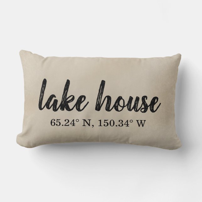 Personalizado de Lake House coordina almohada lumb (Anverso)