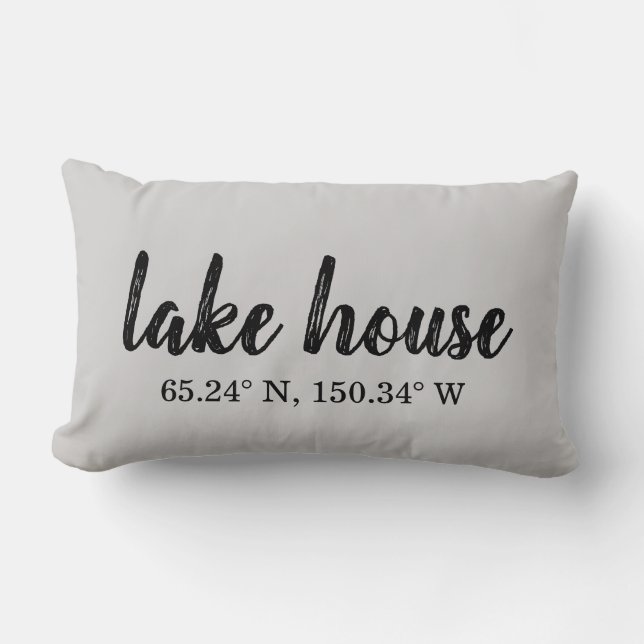 Personalizado de Lake House coordina almohada lumb (Anverso)