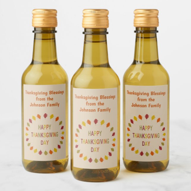 Personalizado de las hojas de roble de Acción de G (Botellas)