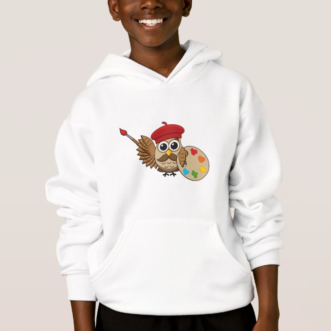 Personalizado de Lechuza Cute Painter (Anverso)
