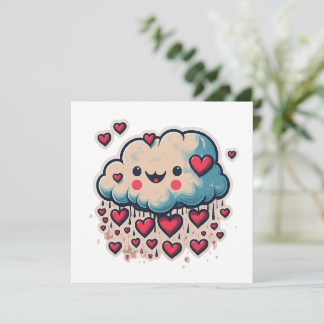 Personalizado de Lluvia Cardíaca (Anverso de pie)