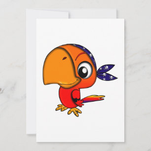 personalizado de loro naranja