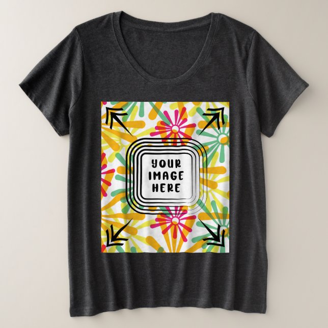 Personalizado de manga corta de tamaño para mujere (Anverso del diseño)