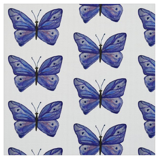 Personalizado de mariposa azul Poliéster Tela de p (Retal)