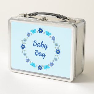 Personalizado de mariposas y flores Blue Baby Boy