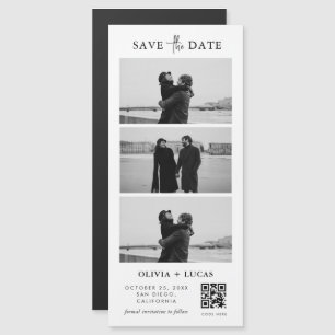 Personalizado de moda Código QR Foto Boda magnétic