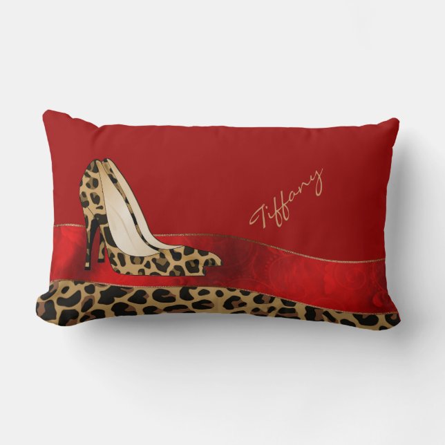 Personalizado de moda Jaguar Stilettos Cojín decor (Anverso)