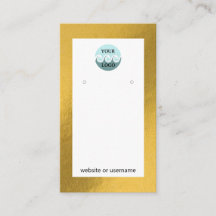 Personalizado de moda logotipo tarjeta de visualiz