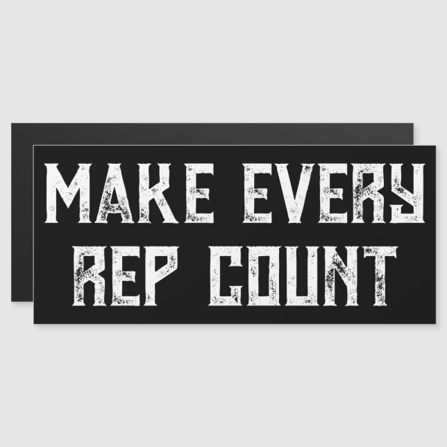 Personalizado de motivación de gimnasio Rótulo de  (Anverso/Reverso)